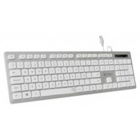 TECLADO USB SUBBLIM WIRED ERGO KEYS SILENT FLAT HQ SILVER USB en Huesoi
