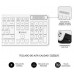 SUBBLIM Teclado Ergonómico y ratón Combo Business Slim Silencioso Inalámbrico 2.4G Blanco (Espera 4 dias) en Huesoi