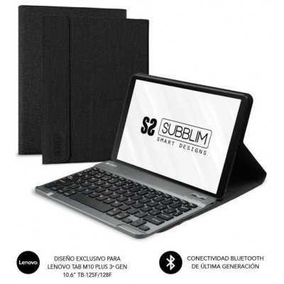 SUBBLIM Funda con teclado KeyTab Pro BT Lenovo Tab M10 Plus 3a Gen 10.6” TB-125F/128F (Espera 4 dias) en Huesoi