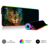 SUBBLIM Alfombrilla/Tapete Ratón con Luz LED RGB 9 colores Extra Grande León (Espera 4 dias) en Huesoi