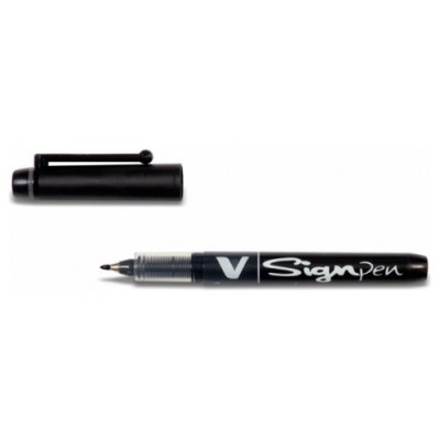 ROTULADOR VSIGNPEN PUNTA FIBRA NEGRO PILOT SW-VSP-B (MIN12) (Espera 4 dias) en Huesoi