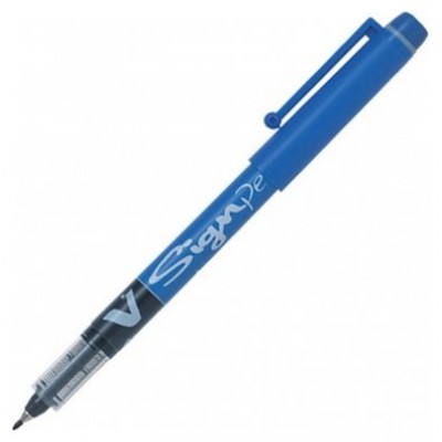 ROTULADOR VSIGNPEN PUNTA FIBRA AZUL PILOT SW-VSP-L (MIN12) (Espera 4 dias) en Huesoi