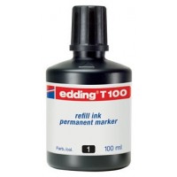 FRASCO TINTA PARA RELLENAR 100ML NEGRO EDDING T100-01 (Espera 4 dias) en Huesoi