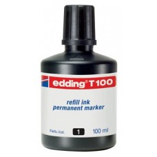 FRASCO TINTA PARA RELLENAR 100ML NEGRO EDDING T100-01 (Espera 4 dias) en Huesoi