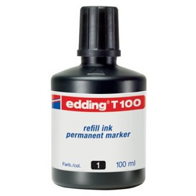 FRASCO TINTA PARA RELLENAR 100ML NEGRO EDDING T100-01 (Espera 4 dias) en Huesoi