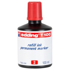 Edding T-100 cartucho de tinta 1 pieza(s) Original Rojo (Espera 4 dias) en Huesoi