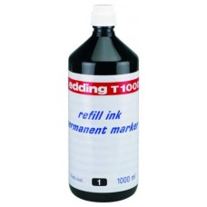 FRASCO TINTA T 1000 PARA RELLENAR 1000ML NEGRO EDDING T1000-01 (Espera 4 dias) en Huesoi