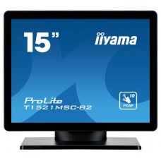 iiyama ProLite T1521MSC-B2 pantalla para PC 38,1 cm (15") 1024 x 768 Pixeles XGA LED Pantalla táctil Mesa Negro (Espera 4 dias) en Huesoi
