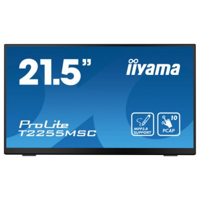 MONITOT IIYAMA 22" TACTIL CAPACITIVO, T2255MSC-B1, IPS, 60HZ, 5 MS, HDMI, USB, DISPLAYPORT, ALT, VESA 100 x 100 (Espera 4 dias) en Huesoi