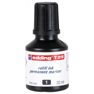 FRASCO TINTA PARA RELLENAR 30ML NEGRO EDDING T25-001 (Espera 4 dias) en Huesoi