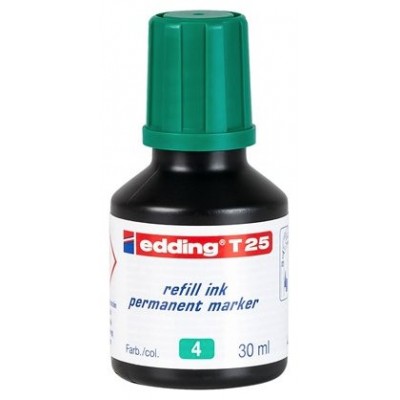 FRASCO TINTA PARA RELLENAR 25ML VERDE EDDING T25-004 (Espera 4 dias) en Huesoi