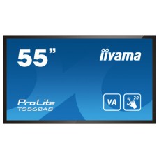 iiyama T5562AS-B1 pantalla de señalización Panel plano interactivo 138,7 cm (54.6") VA 500 cd / m² 4K Ultra HD Negro Pantalla táctil Procesador incorporado Android 8.0 24/7 (Espera 4 dias) en Huesoi