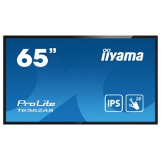 iiyama T6562AS-B1 pantalla de señalización Panel plano interactivo 163,8 cm (64.5") IPS 500 cd / m² 4K Ultra HD Negro Pantalla táctil Procesador incorporado Android 8.0 24/7 (Espera 4 dias) en Huesoi