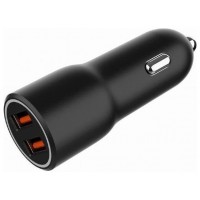 CARGADOR RAPIDO PARA COCHE GEMBIRD CON 2 PUERTOS USB, QC3.0, 36 W, NEGRO en Huesoi