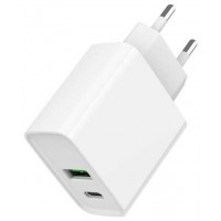 CARGADOR RAPIDO USB GEMBIRD DE 2 PUERTOS Y 20 W, BLANCO en Huesoi