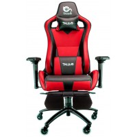 SILLA GAMER TALIUS CAIMAN V2 NEGRA/ROJA, REPOSAPIES, en Huesoi