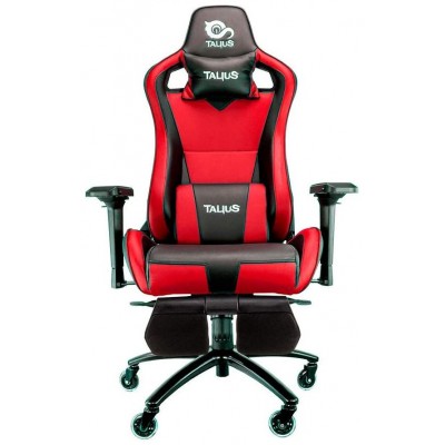 SILLA GAMER TALIUS CAIMAN V2 NEGRA/ROJA, REPOSAPIES, en Huesoi
