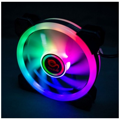 TALIUS VENTILADOR CAJA RGB IRIS/CRONOS SPECTRUM 16LED en Huesoi