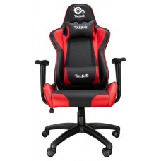 Talius silla Gecko V2 gaming negra/roja, brazos fijos, butterfly, base nylon, ruedas nylon, gas clas en Huesoi