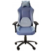 Talius silla Panther gaming negra/azul, tela transpirable, 3D, butterfly, base metal, ruedas nylon p en Huesoi