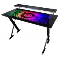 TALIUS MESA GAMING WARSHIP X1 CRISTAL TEMPLADO RGB en Huesoi