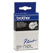 BROTHER Cinta laminada transparente/negro 12mm 7,7m en Huesoi