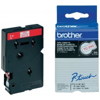 BROTHER Cinta laminada blanco/rojo 9mm en Huesoi