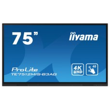 iiyama TE7512MIS-B3AG pantalla de señalización Diseño de quiosco 190,5 cm (75") LCD Wifi 400 cd / m² 4K Ultra HD Negro Pantalla táctil Procesador incorporado Android 11 24/7 (Espera 4 dias) en Huesoi