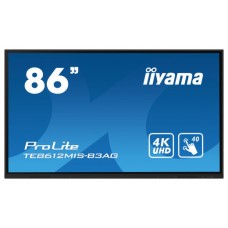 iiyama TE8612MIS-B3AG pantalla de señalización Diseño de quiosco 2,18 m (86") LCD Wifi 400 cd / m² 4K Ultra HD Negro Pantalla táctil Procesador incorporado Android 11 24/7 (Espera 4 dias) en Huesoi