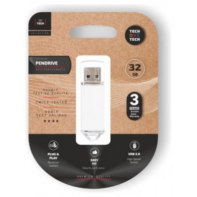 PENDRIVE TECH1TECH-BASIC WH 32GB en Huesoi