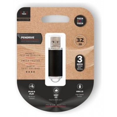 PENDRIVE TECH1TECH-BASIC BK 32GB en Huesoi