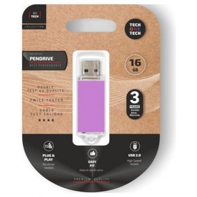 PENDRIVE TECH1TECH-BASIC LPUR 16GB en Huesoi