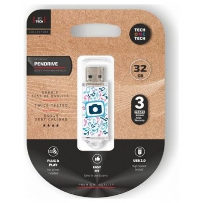 PENDRIVE TECH1TECH-FOTO D 32GB en Huesoi