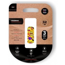 PENDRIVE TECH1TECH-EMOJI COLLAGE 32GB en Huesoi