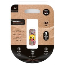 PENDRIVE TECH1TECH-EMOJI GUINO 32GB en Huesoi