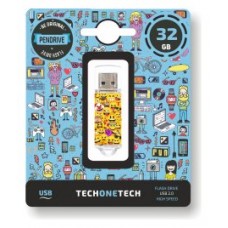 PENDRIVE TECH1TECH-EMOJIS 32GB en Huesoi