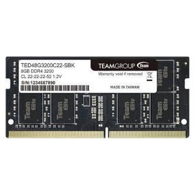 DDR4 TEAMGROUP ELITE SODIMM 8GB 3200 NEGRO en Huesoi