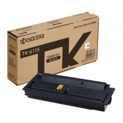 KYOCERA CARTUCHO DE TÓNER NEGRO (1T02P10NL0, TK-6115) ECOSYS M4125/M4132idn(15K) en Huesoi