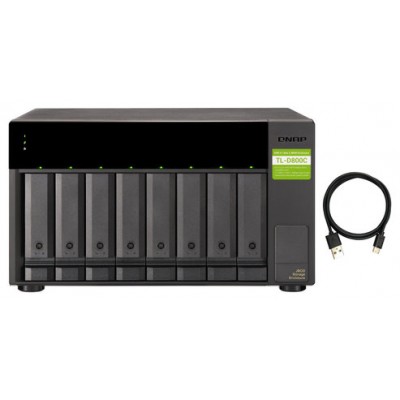 QNAP TL-D800C caja para disco duro externo Carcasa de disco duro/SSD Negro, Gris 2.5/3.5" (Espera 4 dias) en Huesoi