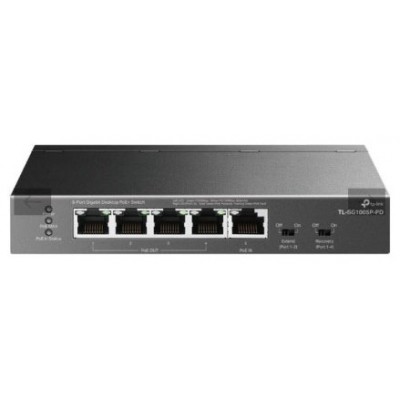 SWITCH NO GESTIONABLE TP-LINK SG1005P-PD 1P GIGA POE++ en Huesoi
