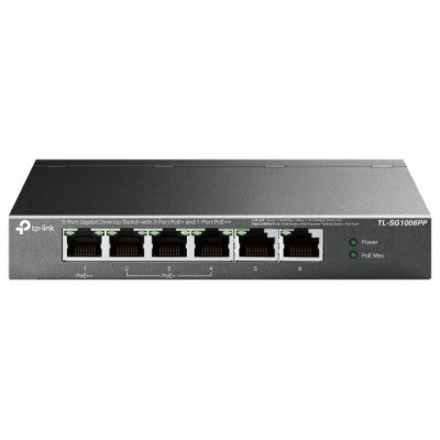 SWITCH NO GESTIONABLE TP-LINK SG1006PP 6P 10/100/1000 en Huesoi
