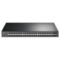 TP-LINK Switch administrado JetStream? de 48 puertos Gigabit y 4 puertos 10GE SFP+ L2+ con PoE+ de 48 puertos PUERTO: 48 × puertos Gigabit PoE +, 4 × en Huesoi