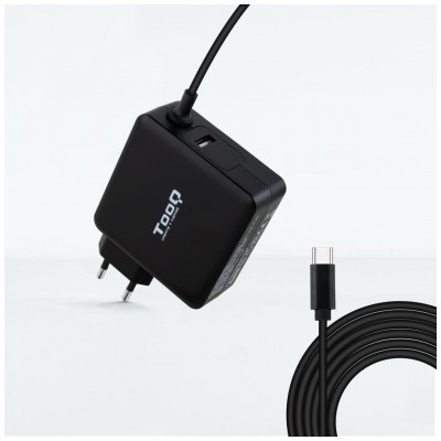 CARGADOR PORTATIL USB-C TOOQ PD3.0 65W NEGRO en Huesoi