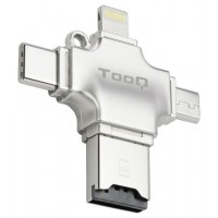 TooQ TQR-4001 lector de tarjeta USB Type-A/USB Type-C/Micro-USB/Lightning Plata (Espera 4 dias) en Huesoi