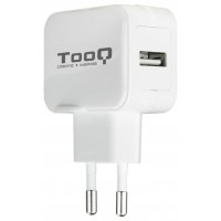 CARGADOR PARED AUTOMATICO 1XUSB 5V 2.4A BLANCO TOOQ (Espera 4 dias) en Huesoi