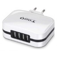 Tooq Cargador de Pared 4x USB 2.0 - Tecnologia AI - en Huesoi