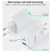 CARGADOR USB-C TOOQ PARED GAN USB-C/PD + USB-A/QC 45W en Huesoi