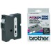 BROTHER Cinta laminada Negro / blanco 24 mm en Huesoi