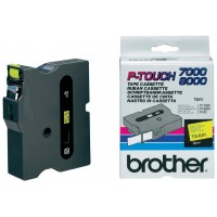 BROTHER Cinta laminada Amarillo / negro 18 mm en Huesoi