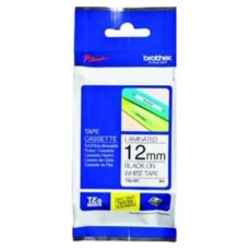 BROTHER Cinta laminada blanco/Negro 12mm (Sin Blister) en Huesoi